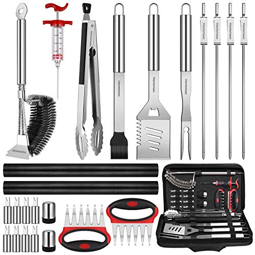 Homemaxs 25PCS Grilling Accessories, BBQ Grill Tools Set with Case