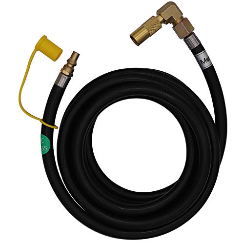 METER STAR Propane Gas Quick Connect Adapter 12Ft RV QuickConnect