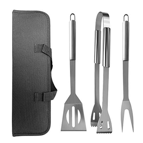 PTAPIPI Grill Accessories, Stainless Steel BBQ Tools 3 Pcs BBQ Tools